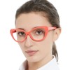 MARE AZZURO Oversized Reading Glasses Women Cat Eye Readers 0