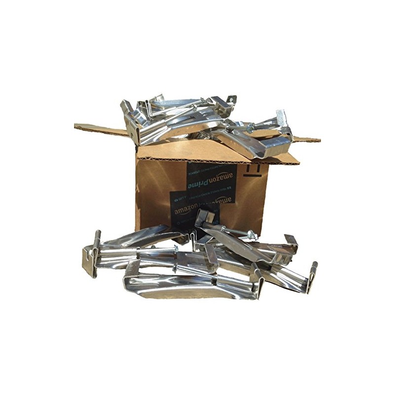 (50 Pack) 5 inch Premium Quick Hanger Hidden Rain Gutter