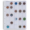 Leuchtturm 306013 Manicotti per Monete Optima 27, 35 compartimenti cristallini