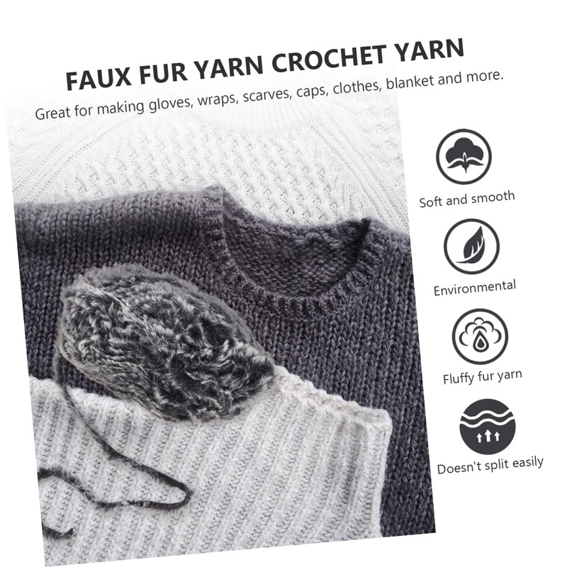 Gatuida Faux Fur Chunky Yarn for Crocheting Soft and Fluffy