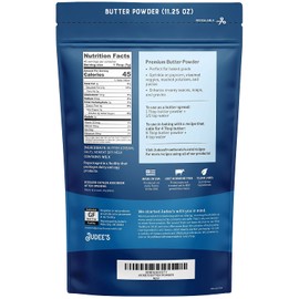 Judee’s Butter Powder 11.25 oz - 100% Non-GMO and Keto-Friendly - rBST Hormone-Free - Gluten-Free and Nut-Free - Made from 100% Real Butter - Baking Ready Ingredient - Made in USA