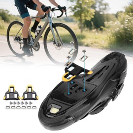 AzureRay For SPD Cleats for SPD Cleat System - Click Pedals with Long Life & Slip Resistance - Bicycle Pedals for Road Bike & Indoor Cycling - Pack of 2 - Yellow