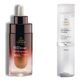 Kit Chronos: Super Serum Reductor De Arrugas Día/noche + Desmaquillante Bifásico Intensivo