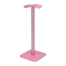 Acogedor Soporte para Auriculares, Soporte para Auriculares con Base Antideslizante, Soporte para Auriculares con Bandeja de TPU, Barra de Soporte de Aleación de Aluminio para Todos los (Rosa)