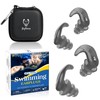 Swimming Ear Plugs, 2 Pairs Swimmers Earplugs for Adults Teens-