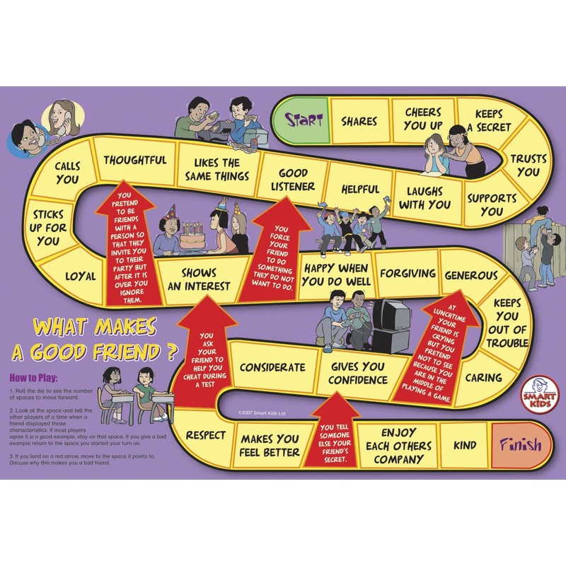 Didax 500063 Social Skills Group Activities, 6 Board Games