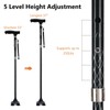 Kakiclay Folding Walking Cane With Led Light For Women &