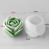2 Pack Tulip Flower Peony Rose Succulent Cylinder Candle &