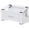 vidaXL Washing Machine Pedestal with Drawer White