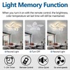 Dalouguan Ceiling Fan with Lights Remote Control, White Flower Ceiling