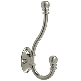 Cosmas 36267SN Satin Nickel Heavy Duty Coat & Hat Hook