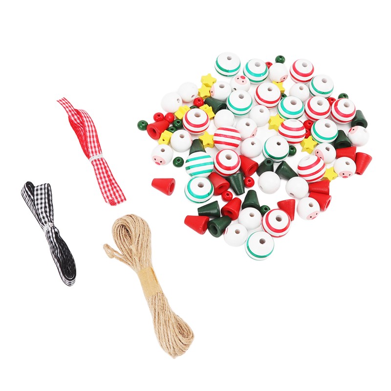 Christmas Bead Decoration Kit DIY Ornament Set Tree Hanging Decor