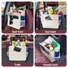 LXUNYI Car Seat Organizer,2 Pack Waterproof Pu Leather Backseat Car