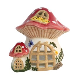 Blue Sky Ceramics Garden Candle House Nest Mushroom T-Light