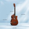 38inch Wood Acoustic Guitar, 6 Steel-String Acoustic Guitar With Guitar