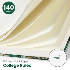 Lined Spiral Journal Notebook for Women, Cute A5 College Ruled Hardcover Notebook for Work & Note Taking, Aesthetic Pretty Journal for Writing, 140 Pages, Butterfly