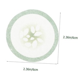 Ipetboom 200pcs Cucumber Print Eye Care Pads Non Woven Eye Masks for Skincare Gentle Texture for Facial Treatments present for Family Friends