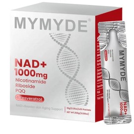 MYMYDE NR1000-NAD+ Berry Flavor Drink Mix for SkinAging Support, Energy, and Focus -30 Pack - Outdoorfun:_1pcs