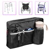 Rollator Basket Bag with Cup Holder,Walker Bag,Rollator Accessories Folding Storage