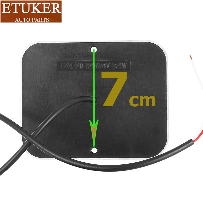 ETUKER 1 x Rear Driving Light Trailer 12 V 24