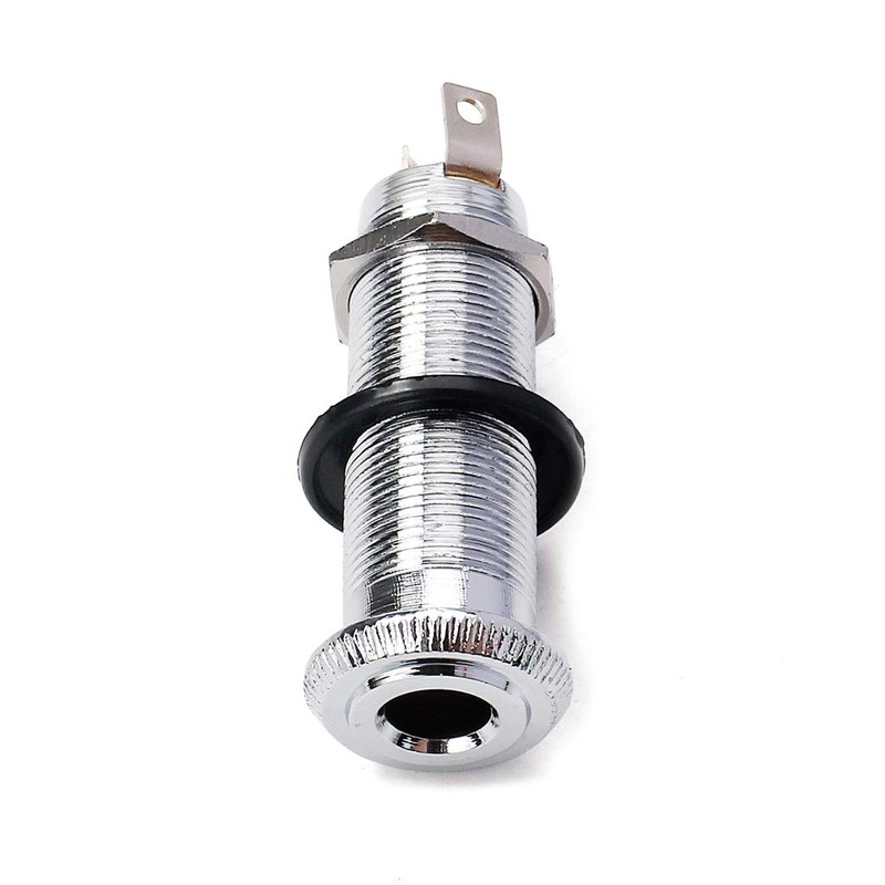 Alnicov Cylinder Clip End Pin Mono Panel Output Jack Socket