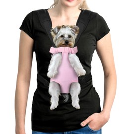 YUDODO YUDODO Pet Dog Carrier Backpack Adjustable Dog Front Carrier, Legs Out Easy-Fit Dog Travel Backpack Carrier for Hiking Camping for Small Medium Dogs Cats and Rabbits (Small, Pink)