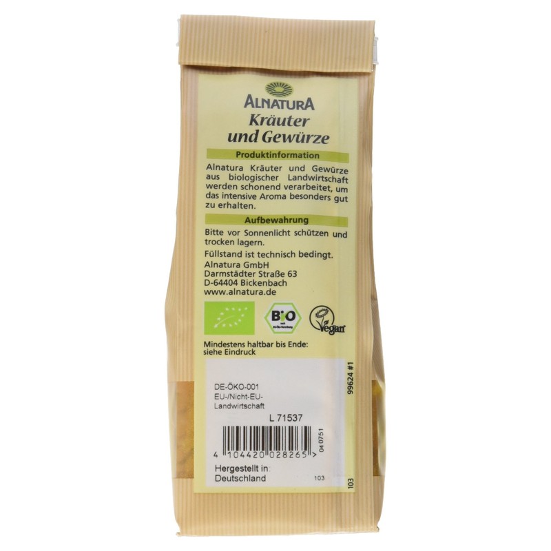Alnatura Organic Curry Spice Mix, 60 g