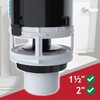 SPARES2GO Universal Dual Flush Toilet Valve 1.5" 2" WC Cistern
