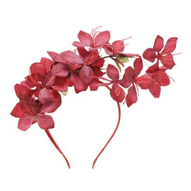 Coucoland Flower Fascinators for Women - Tea Party Floral Headband Church Kentucky Cocktail Derby Hats for Wedding Costume