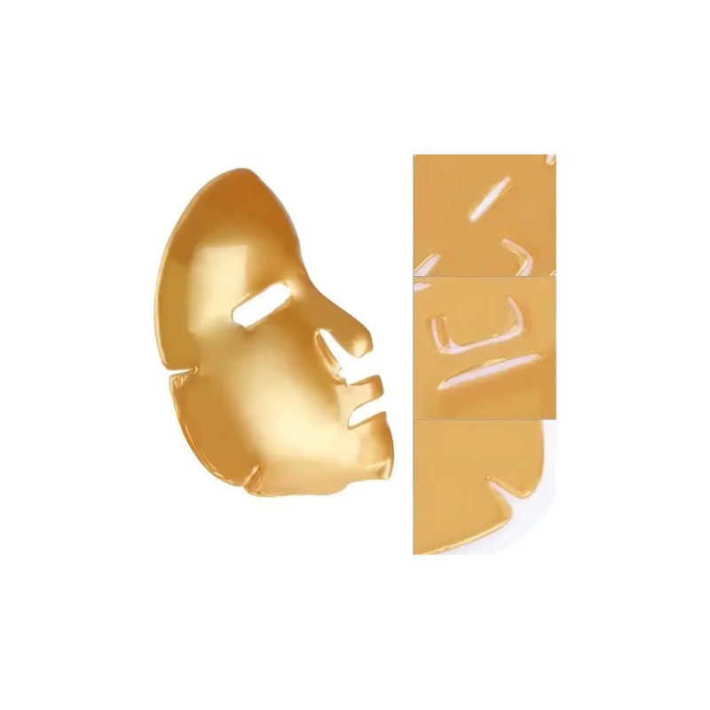 Mascarillas Faciales Oro Colágeno Doradas Antiedad Pack 5
