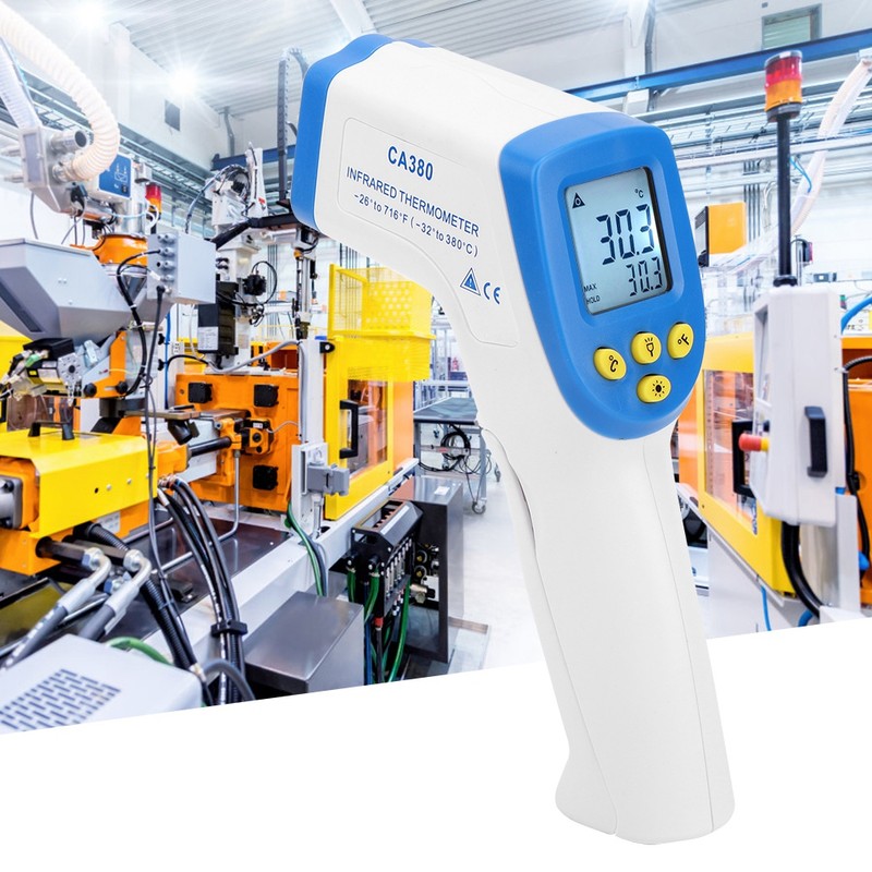 Hand Held Thermometer Infrared Accurate Industrial Temperature Measuring Equipment CA380