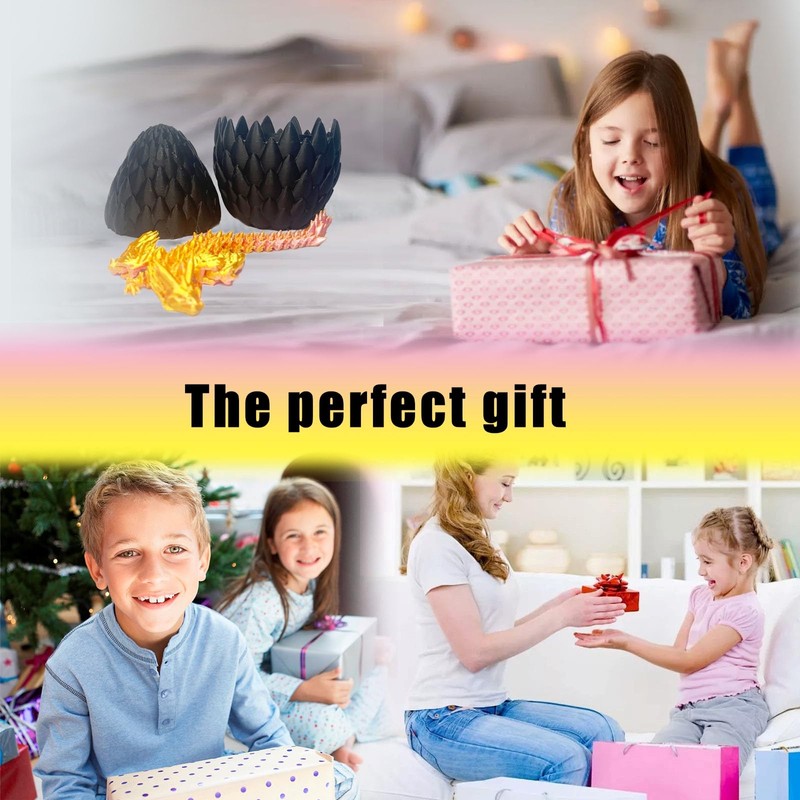 3D Printed Dragon Egg With Dragon Inside - Mystery Surprise