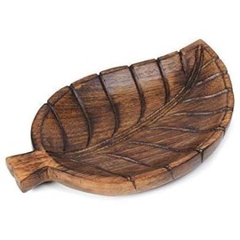 S.B.ARTS Wooden Tray for Ottoman Serving Tea Coffee Trays Cups-Dining Table Decor Accessories Vanity Home Organizer Serving Tray Decor Kitchen Counter-Tops Living Room Ideal Gift for Loved Ones Brown