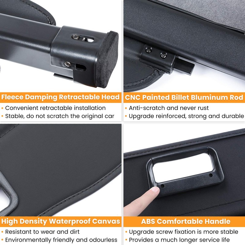 Trunk Cargo Cover for Nissan Rogue S SV SL Platinum