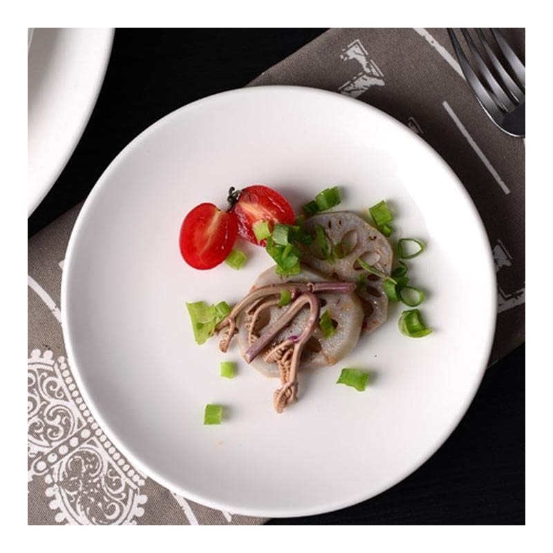 MBBITL Porcelain Appetizer Plates Set of 3, 5 Inch White