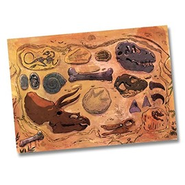 DH-Konzept DINOP012 Dinosaur Placemats for Children's Birthday Parties Set of 6 Placemats Table Mat Painting Template Children's Birthday Party T-Rex Triceratops Saurier Jurassic