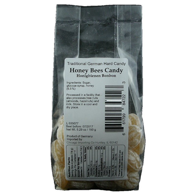 Hermann the German Bavarian Hard Candy, Honey Bees, 5.29 Ounce