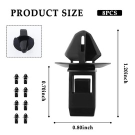 8PCS Car Retainer Clips for Grill OEM#68213168AA,Durable Grille Moulding Clips Compatible with Ram 1500 2500 3500 4500 5500,Essential Car Accessories Automotive Clips