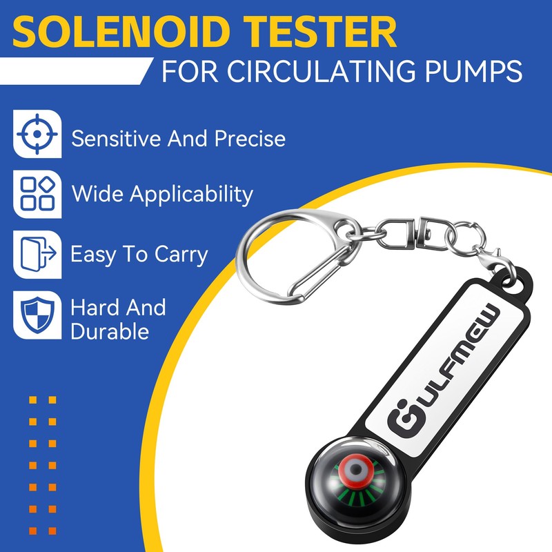 Gulfmew 1 Pack Solenoid Tester, Rotation Tester and AC Detector