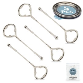 Pro Metal Paint Can Opener Painter Tool & Bottle Opener - Sturdy Steel Design - Lid Removal - Rust Resistant (5 PCS Pack) by Vintage | Tonality