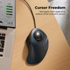 PORLEI Wired Trackball Mouse for Large Hands, Ergonomic Design Reduces