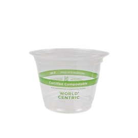 World Centric's 100% Biodegradable, 100% Compostable PLA 9 Oz Cold Cup (Package of 200)