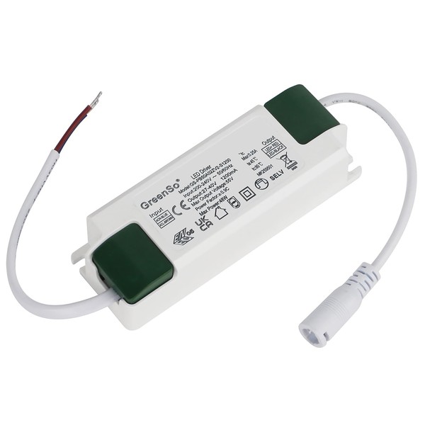 GreenSo 50W Transformator, LED Treiber, Netzteil AC200-240V und DC27-40V, 1200mA