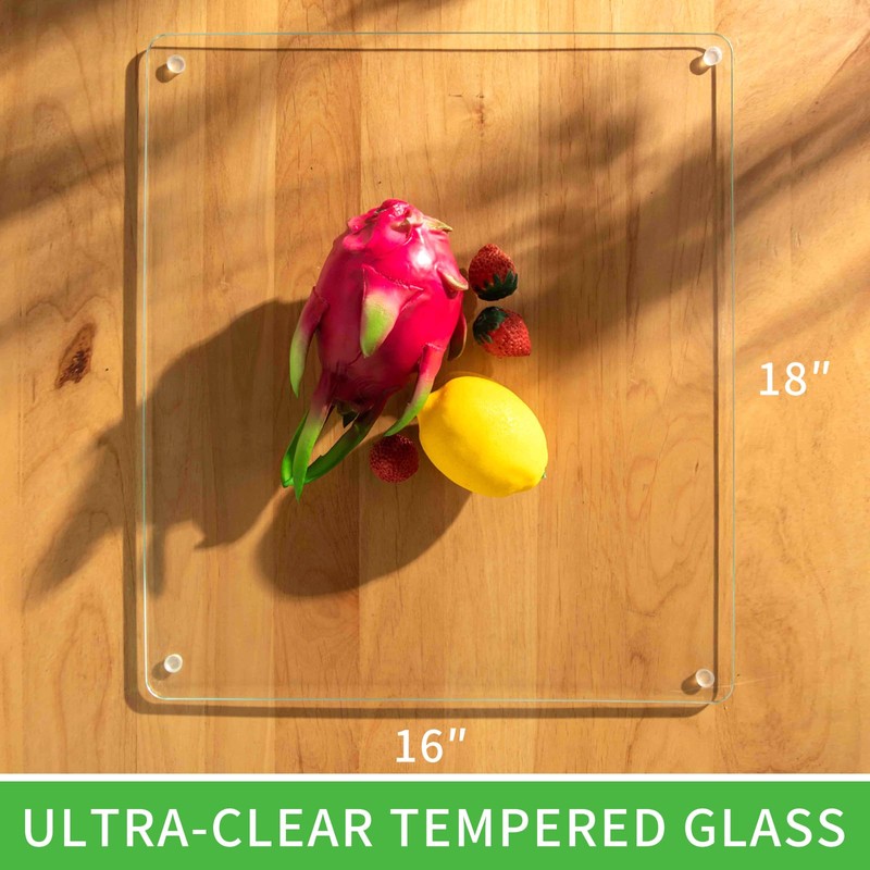 Tempered Glass Cutting Boards For Kitchen 16 x 18 -