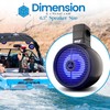 Pyle 6.5" Marine Wakeboard Speaker - 200W Waterproof 2-Way Mini