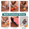 YJHOLE Kitchen Knife Set with Acrylic Block,6 PCS High Carbon