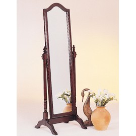 Coaster Home Furnishings Coaster Home Furnishings Cabot Wood Adjustable Full Length Cheval Mirror Merlot 3103