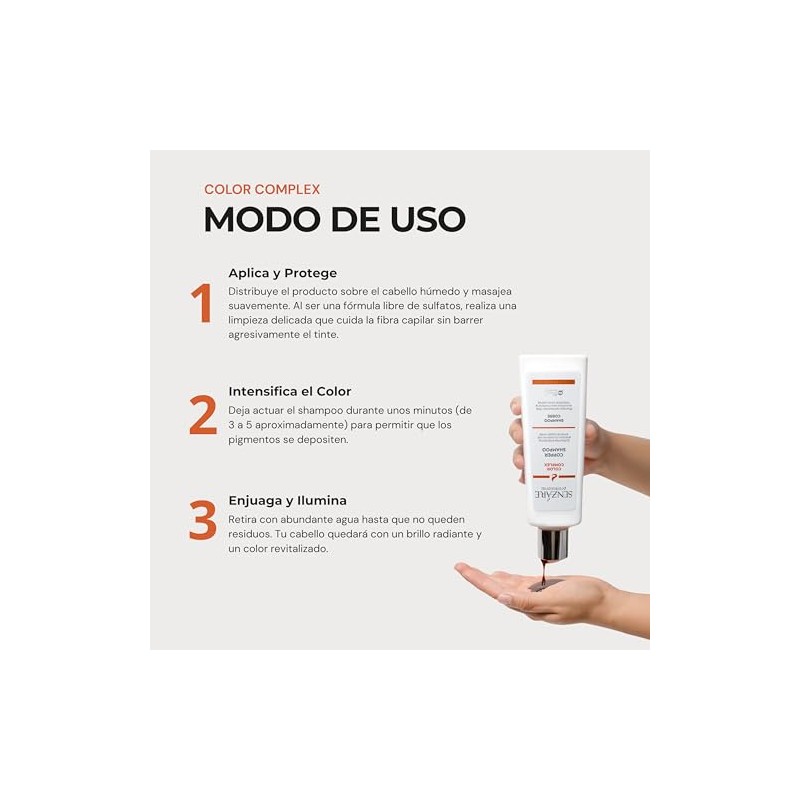 Senzáre Shampoo Copper Para Cabello Cobrizo