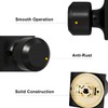 goldenwarm 6 Pack Matte Black Closet Door Knobs, Interior Passage