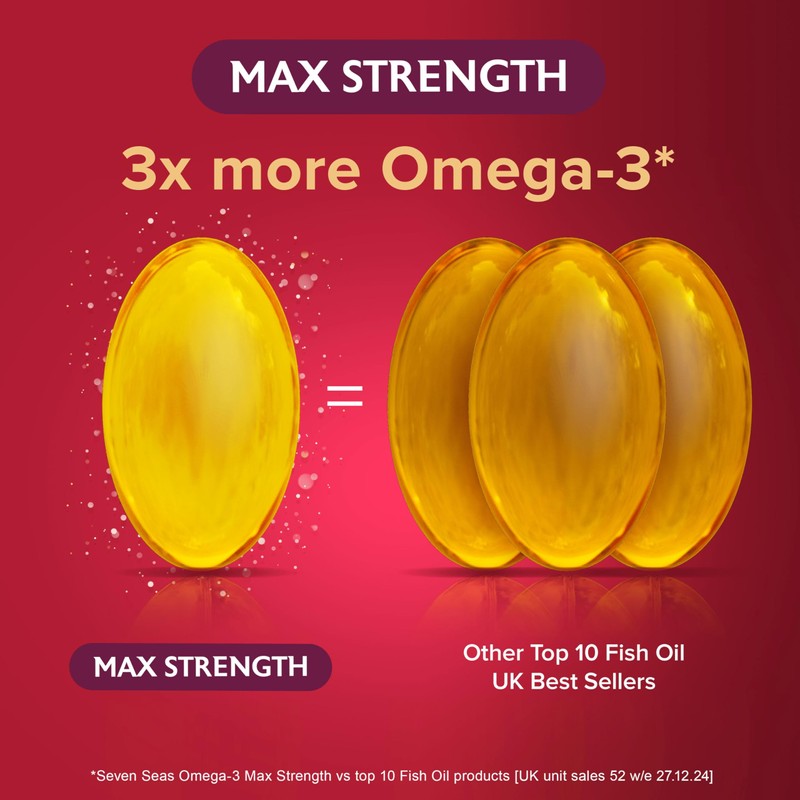 Seven Seas Omega-3 Fish Oil, Max Strength with Omega 3